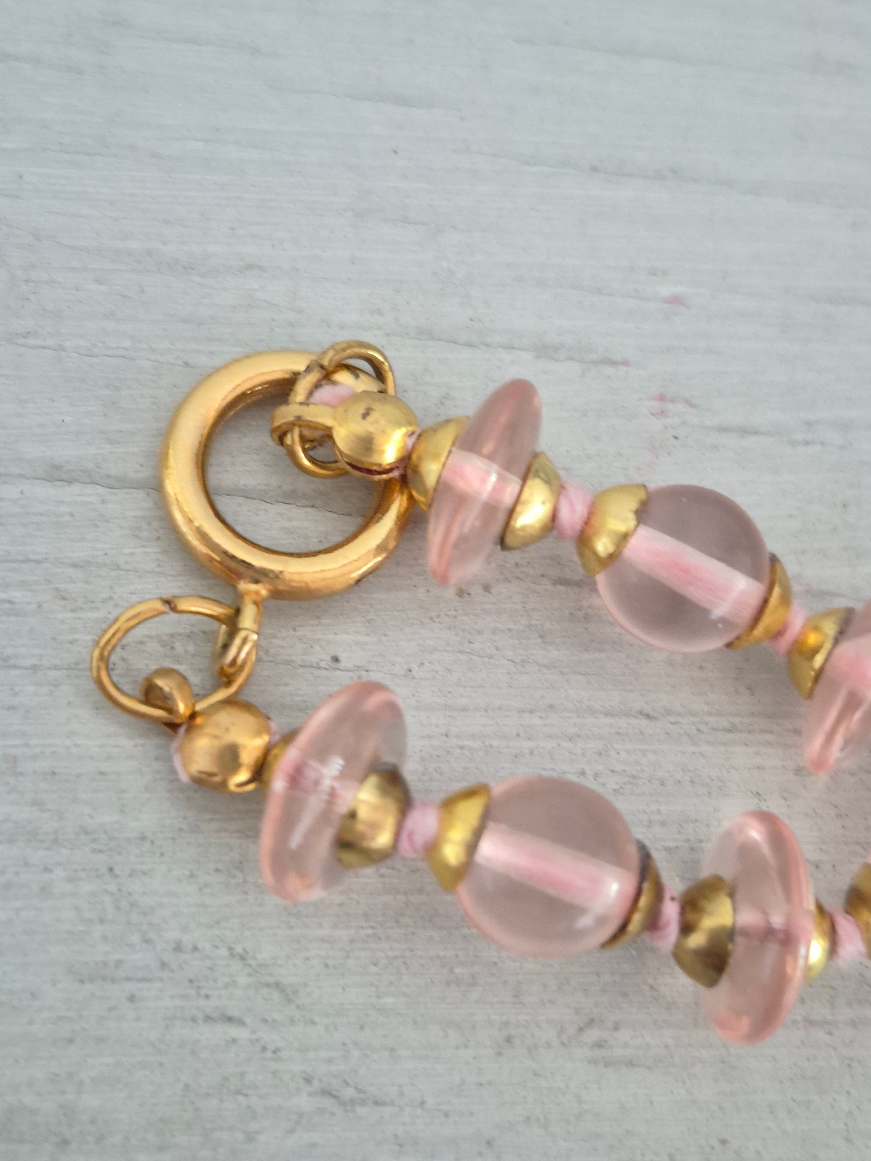 Vintage Murano Lampwork Glass Bead Necklace and Earring Set - Thumbnail 4