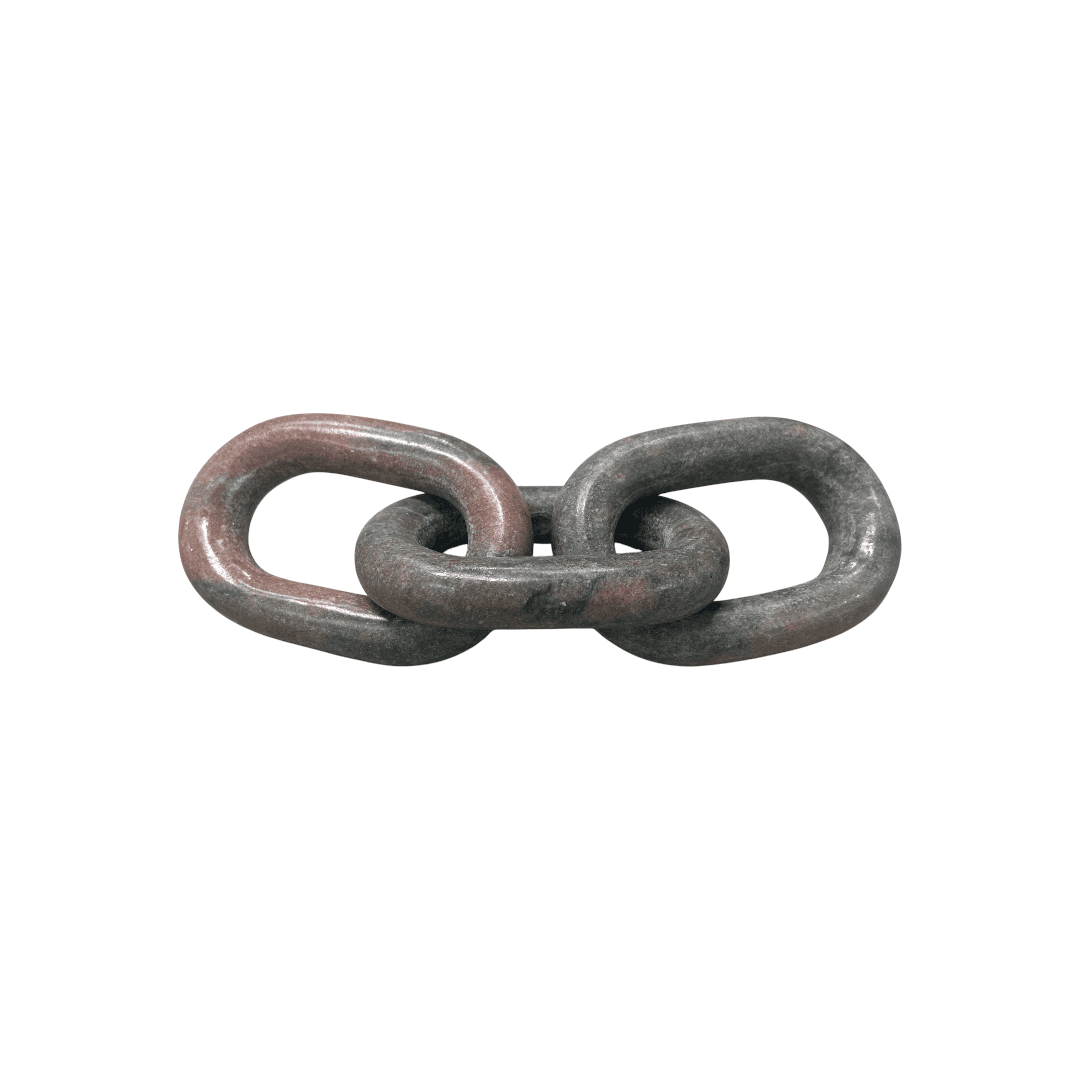Latitude Run Marble 3 Link Oval Chain - Pink - Thumbnail 11