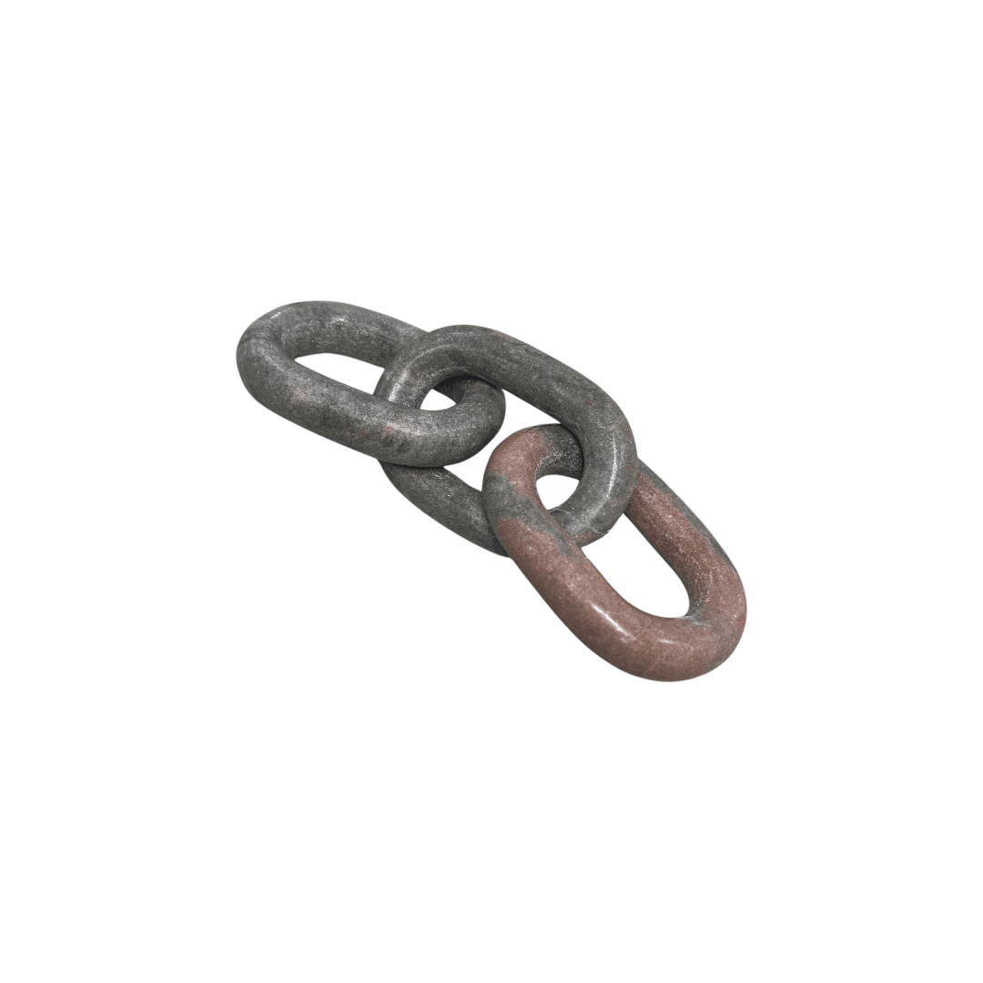 Latitude Run Marble 3 Link Oval Chain - Pink - Thumbnail 7