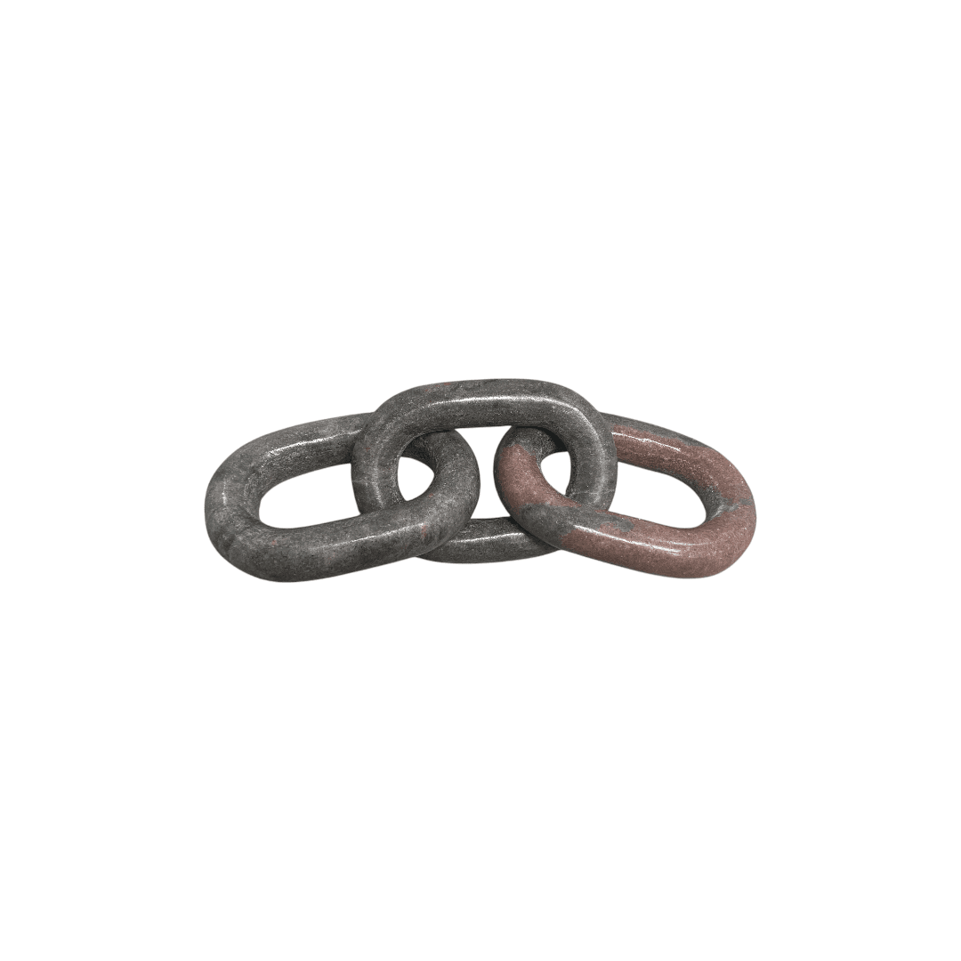 Latitude Run Marble 3 Link Oval Chain - Pink - Thumbnail 9