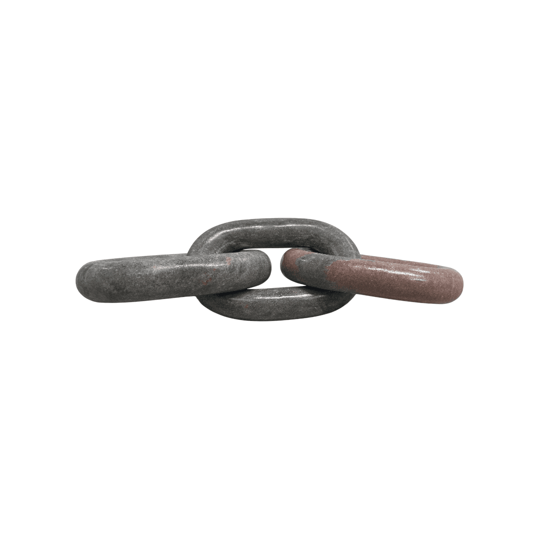 Latitude Run Marble 3 Link Oval Chain - Pink - Thumbnail 4