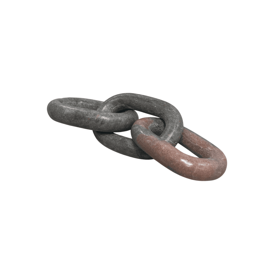 Latitude Run Marble 3 Link Oval Chain - Pink - Thumbnail 8