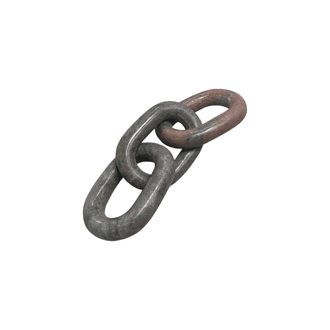 Latitude Run Marble 3 Link Oval Chain - Pink - Thumbnail 6
