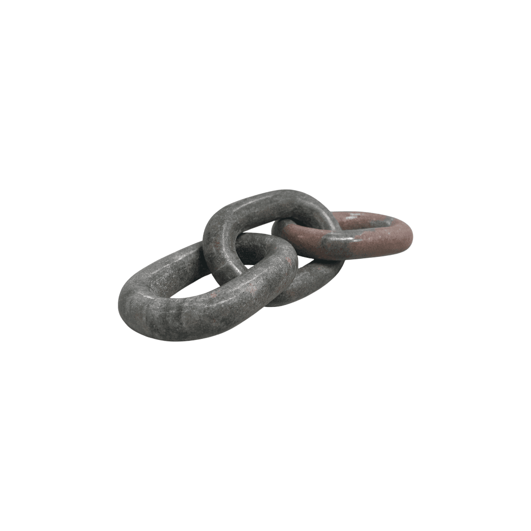 Latitude Run Marble 3 Link Oval Chain - Pink - Thumbnail 5