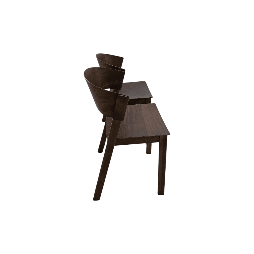 Hoft Home Aldo Dining Chair Set of 2 - Walnut - Thumbnail 8