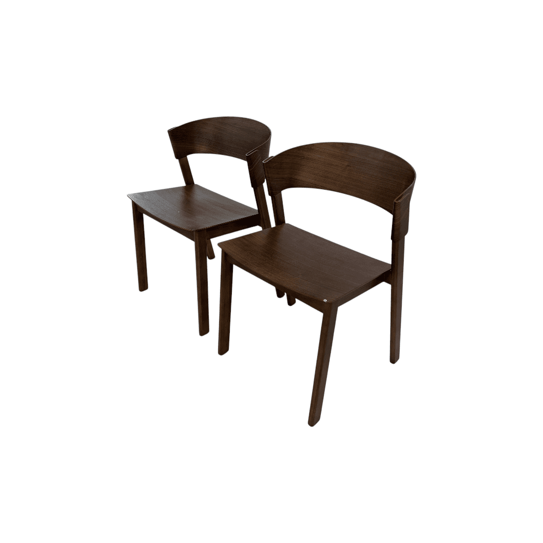 Hoft Home Aldo Dining Chair Set of 2 - Walnut - Thumbnail 3