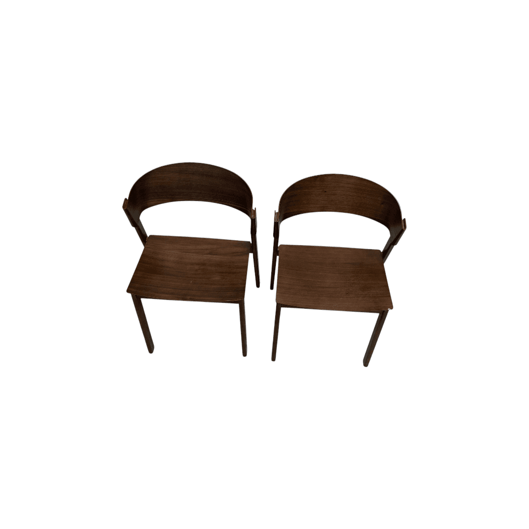 Hoft Home Aldo Dining Chair Set of 2 - Walnut - Thumbnail 4