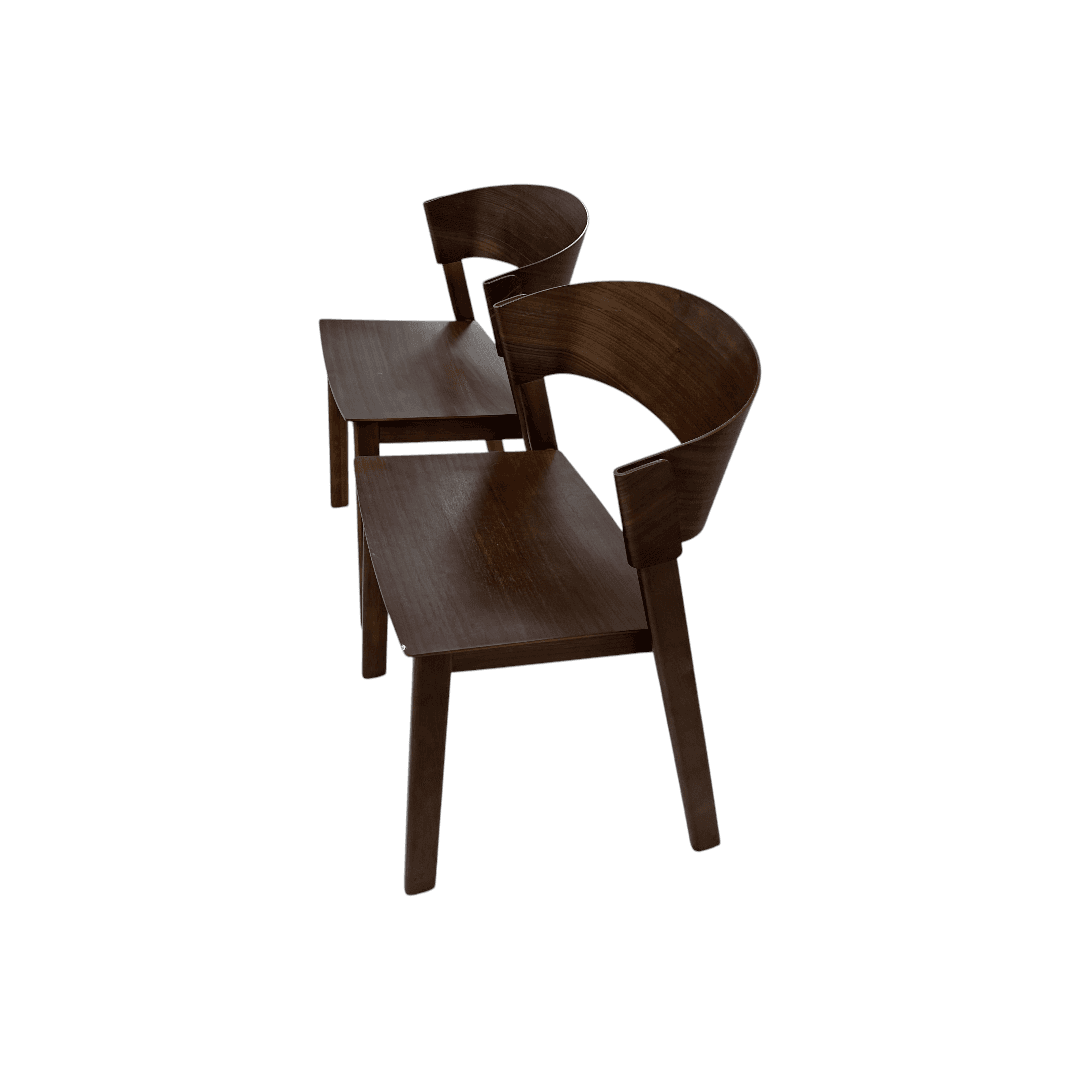 Hoft Home Aldo Dining Chair Set of 2 - Walnut - Thumbnail 5