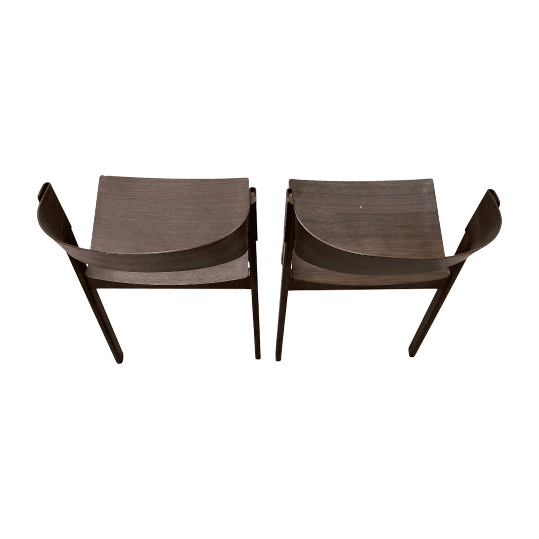 Hoft Home Aldo Dining Chair Set of 2 - Walnut - Thumbnail 7
