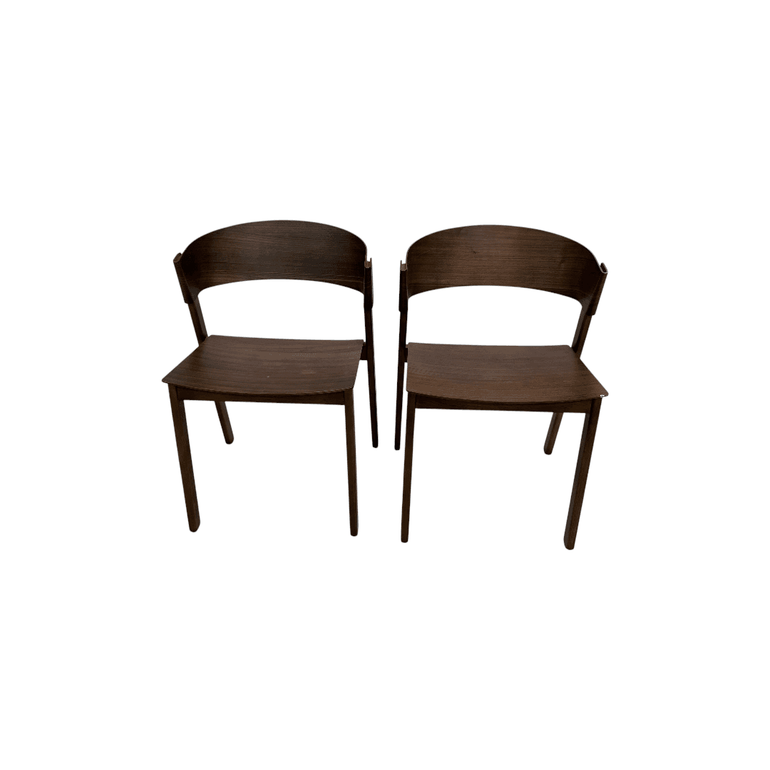 Hoft Home Aldo Dining Chair Set of 2 - Walnut - Thumbnail 2