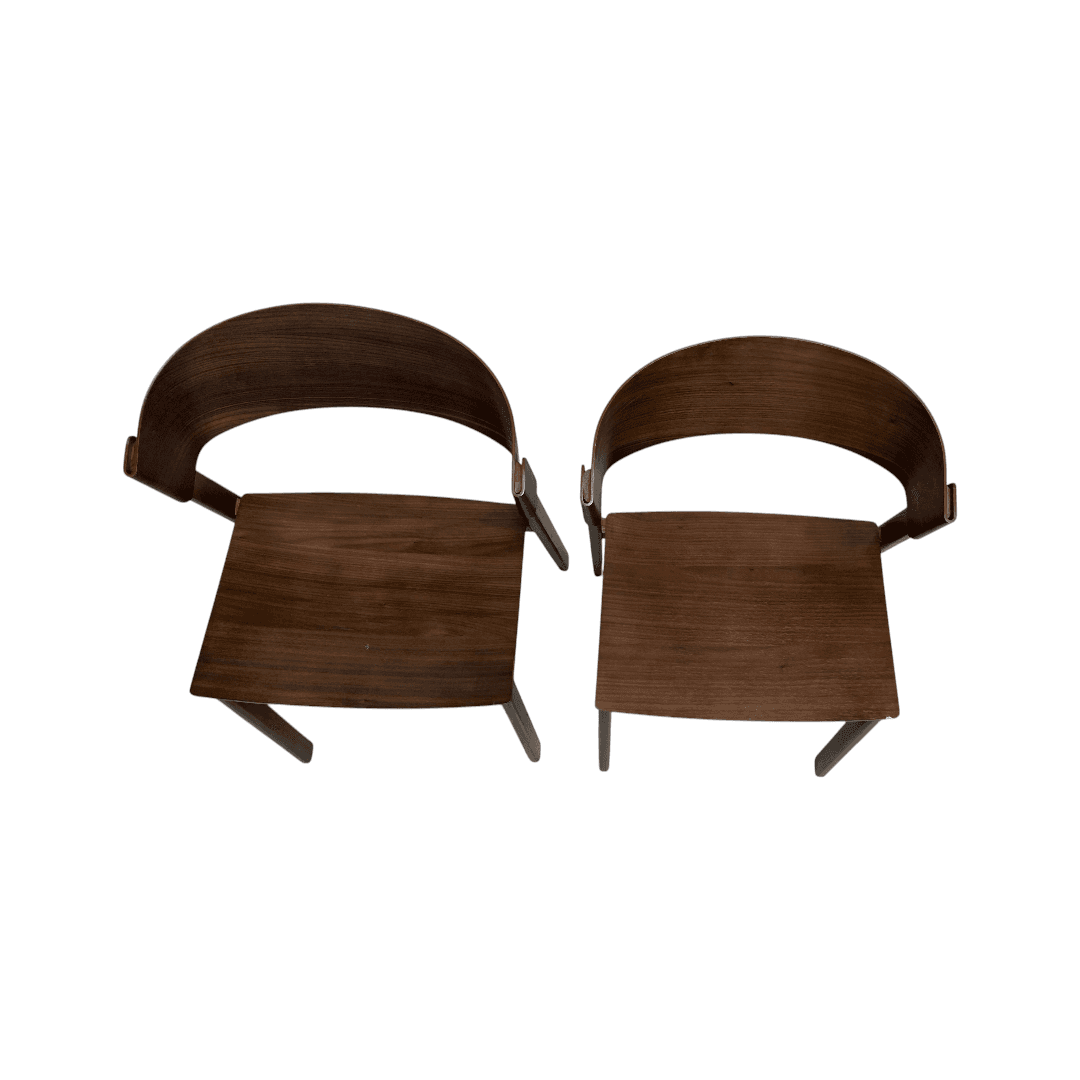 Hoft Home Aldo Dining Chair Set of 2 - Walnut - Thumbnail 6
