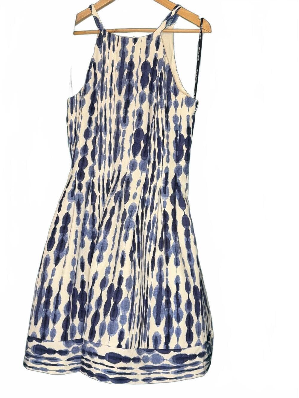 Vince Camuto Blue Dyed Halter Fit & Flare Mini Dress Size 10 - Thumbnail 2
