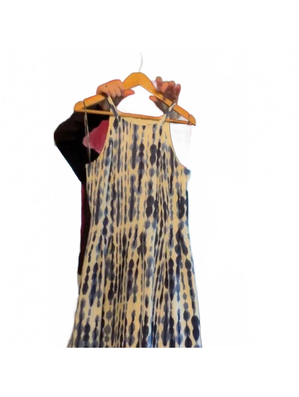 Vince Camuto Blue Dyed Halter Fit & Flare Mini Dress Size 10 - Thumbnail 3