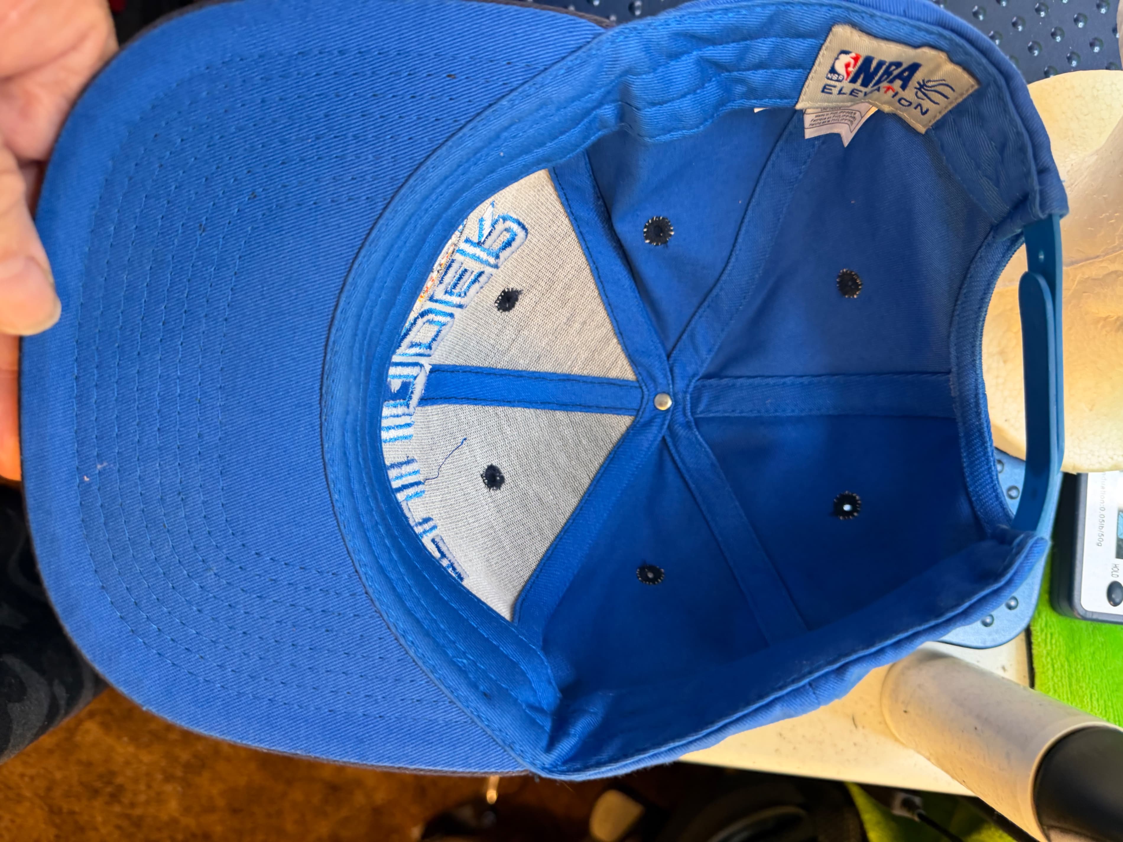 OKC Oklahoma City Thunder NBA Elevation Snapback Hat OSFA Blue - Thumbnail 4