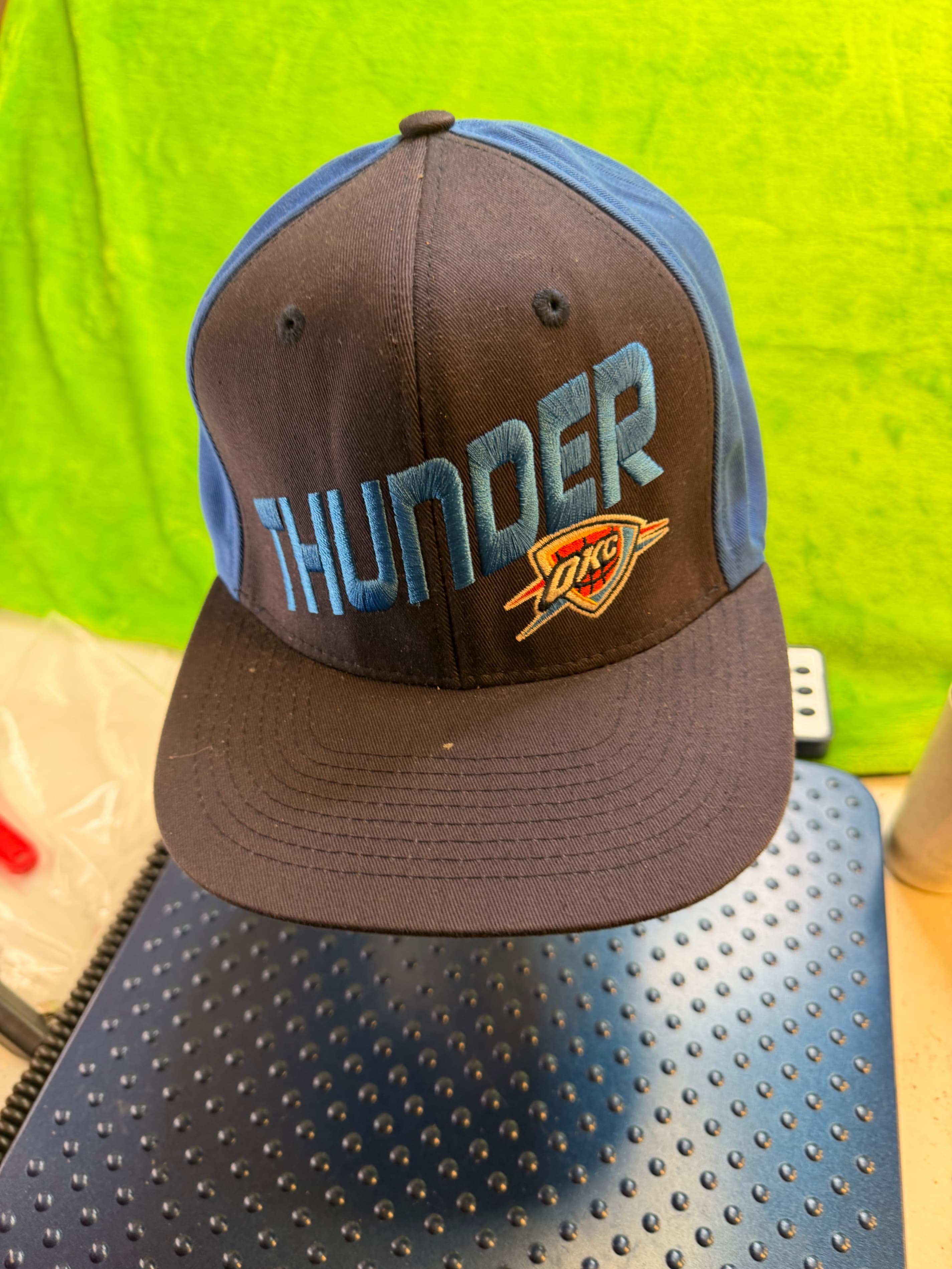 OKC Oklahoma City Thunder NBA Elevation Snapback Hat OSFA Blue - Thumbnail 3