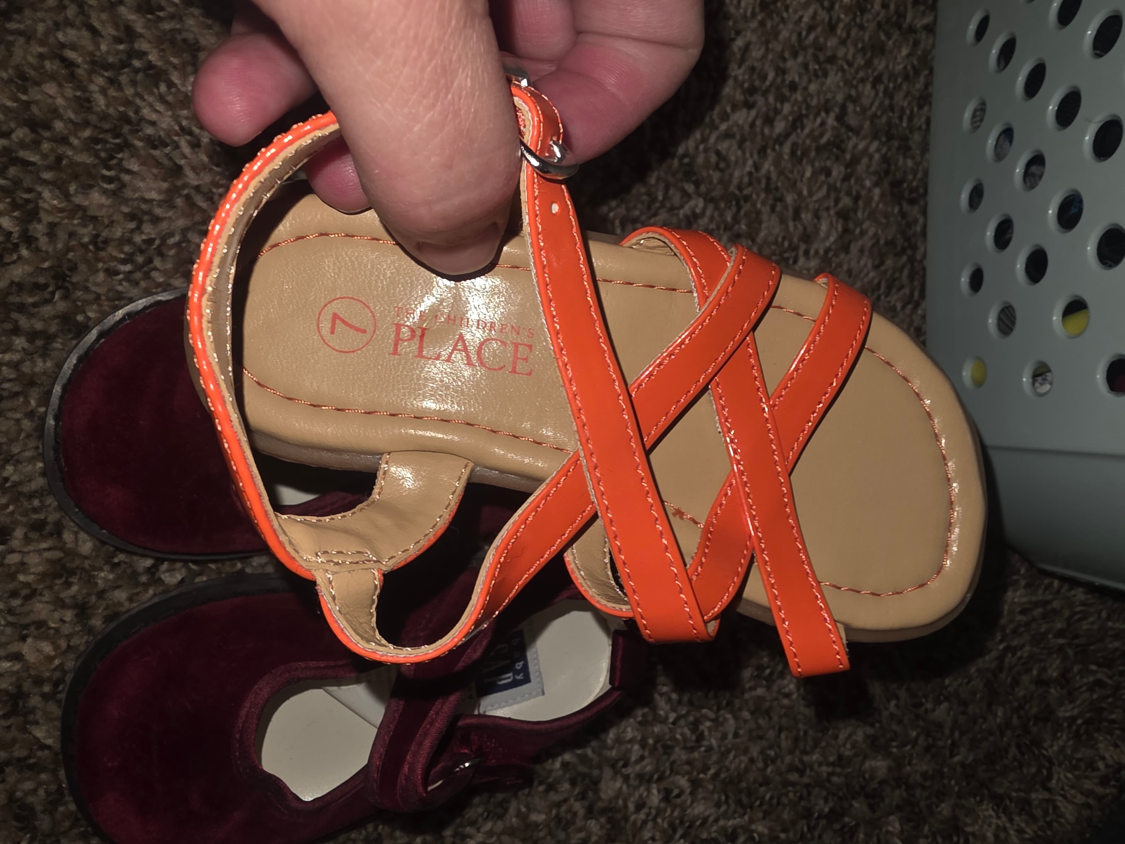 The Children's Place Orange Strappy Sandals - Thumbnail 3