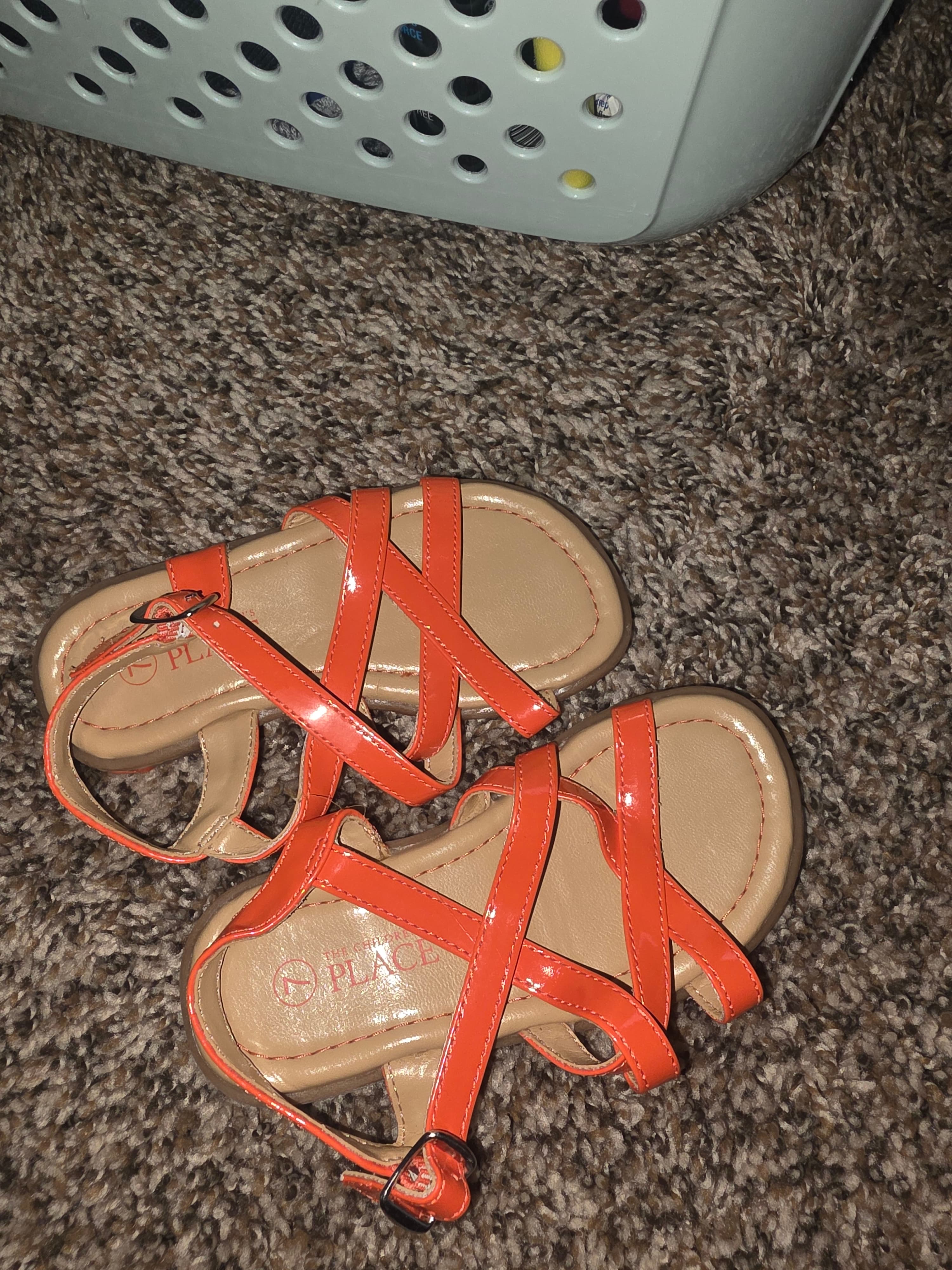 The Children's Place Orange Strappy Sandals