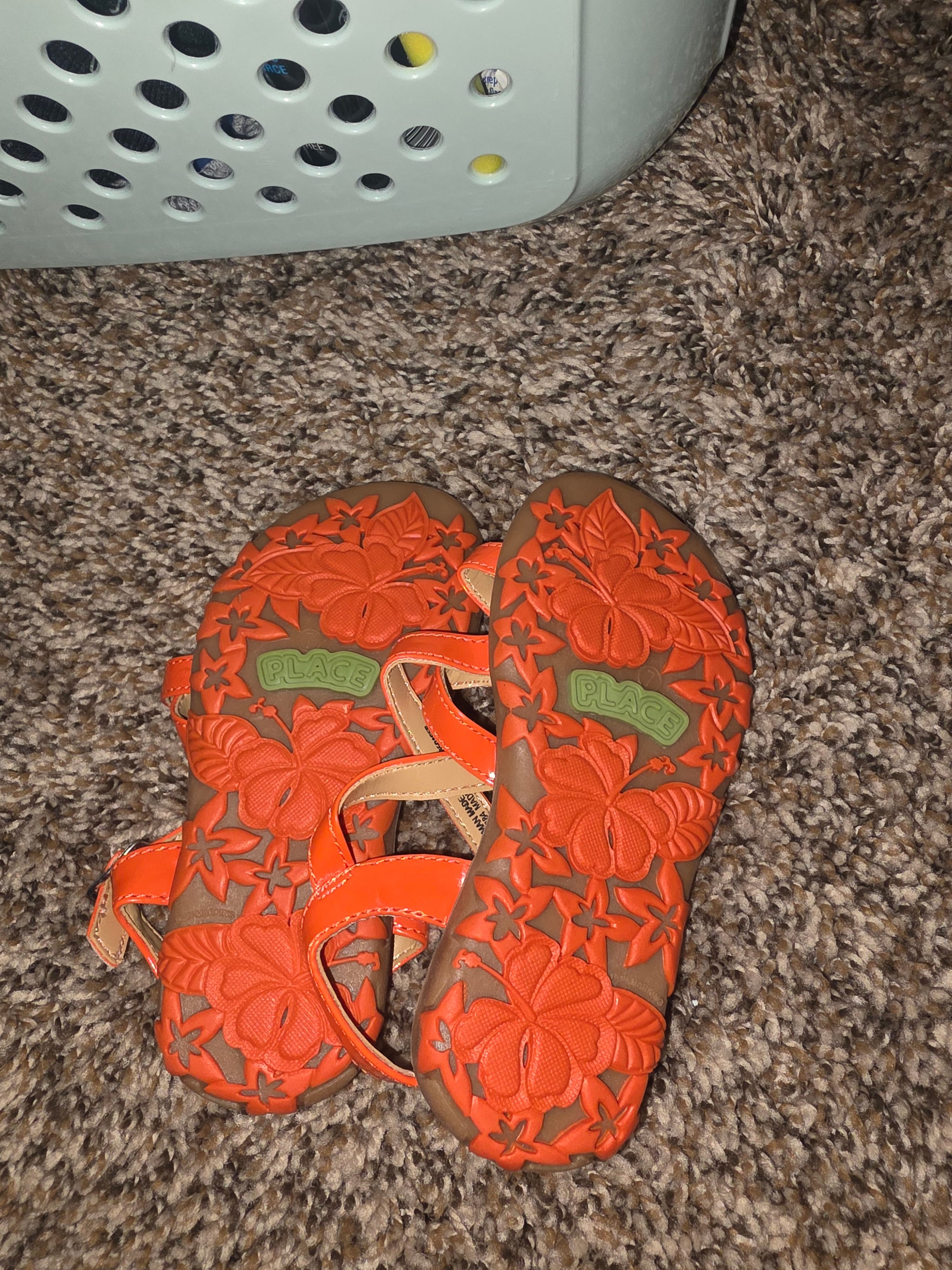 The Children's Place Orange Strappy Sandals - Thumbnail 2