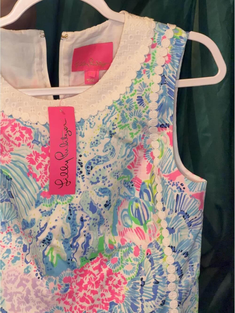 NWT Lilly Pulitzer Mila Stretch Shift Dress - Sink or Swim - Thumbnail 8