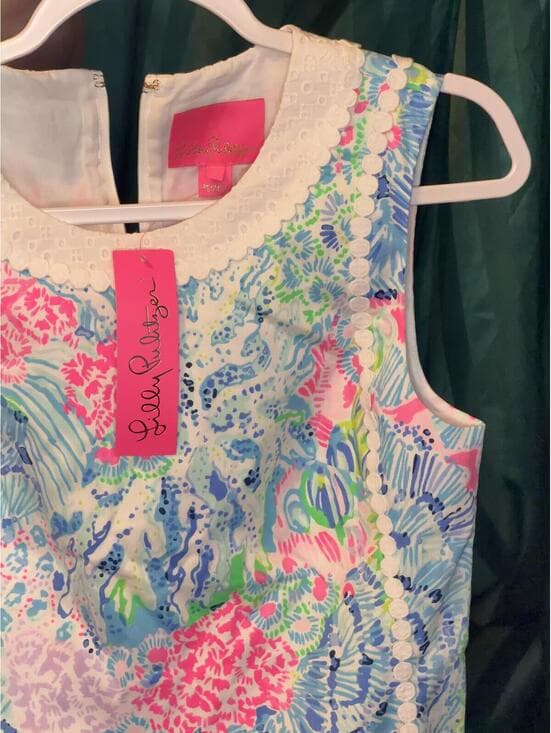 NWT Lilly Pulitzer Mila Stretch Shift Dress - Sink or Swim - Thumbnail 9