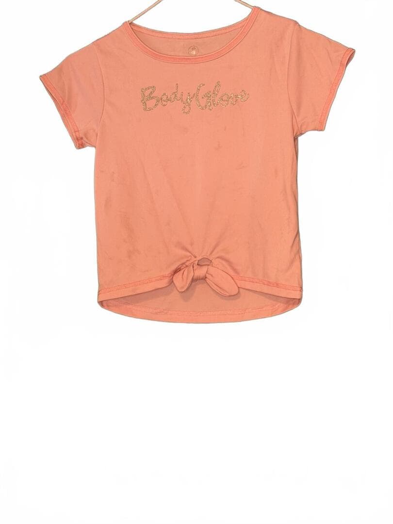 Body Glove Girls Pink Short Sleeve Tie Front T-Shirt Size 7