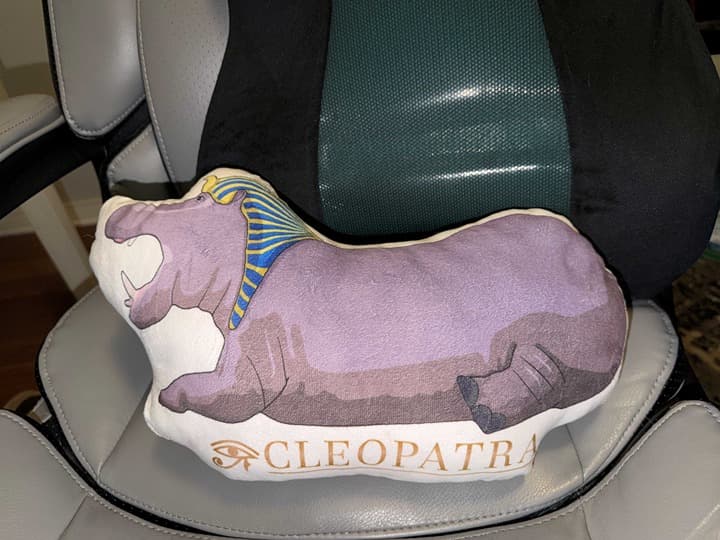 2025 Krewe of Cleopatra Hippo Plush Throw