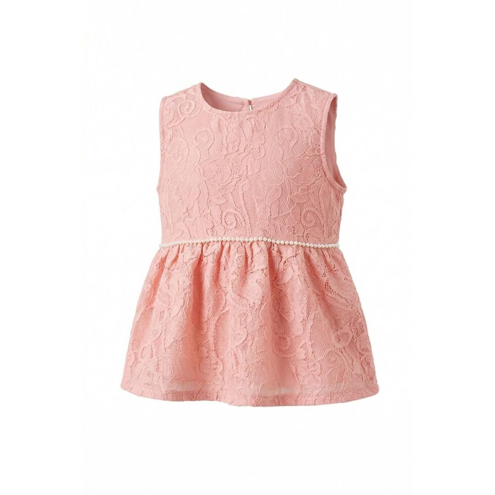 NWT Penelope Mack Girls Pink Jacquard Peplum Blouse