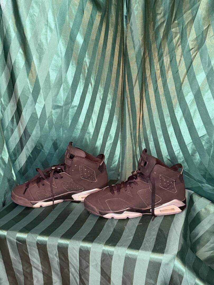 Air Jordan 6 Retro GS 'Chrome' Black Metallic Silver