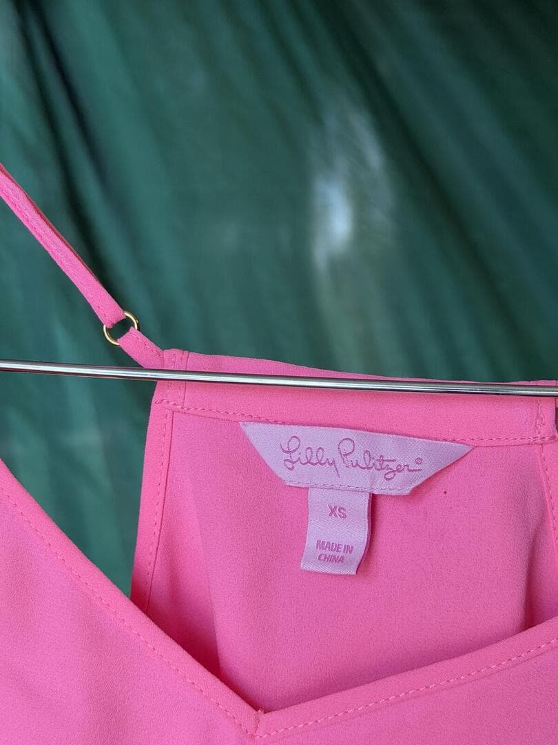 Lilly Pulitzer Dusk Top Pink Spaghetti Strap Camisole Top XS