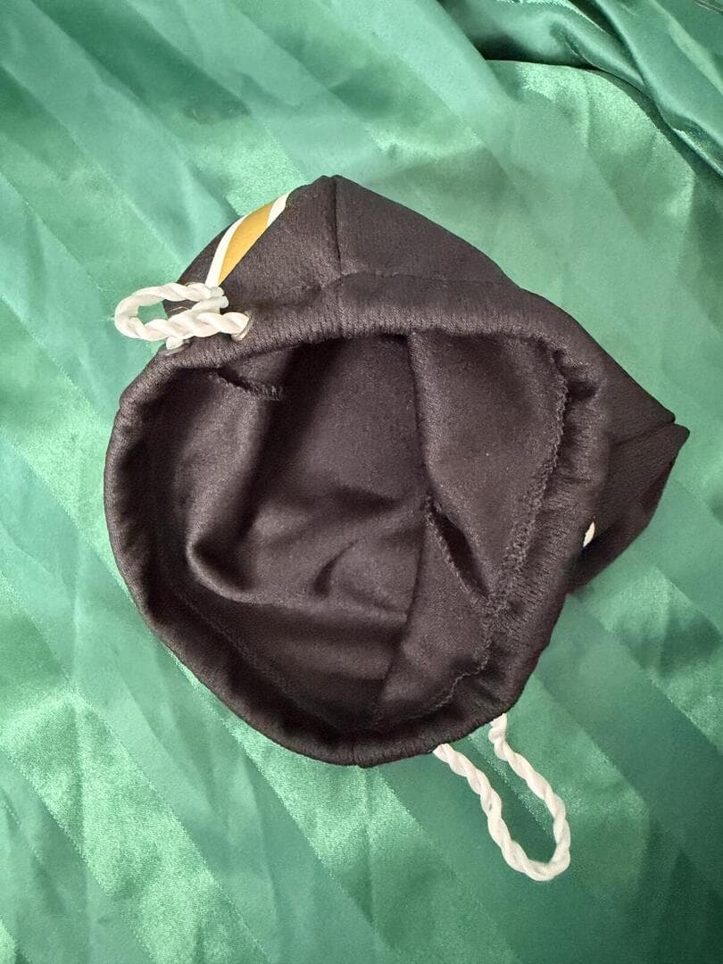 Crown Royal Black Drawstring Bag with Gold Stripes - Thumbnail 3