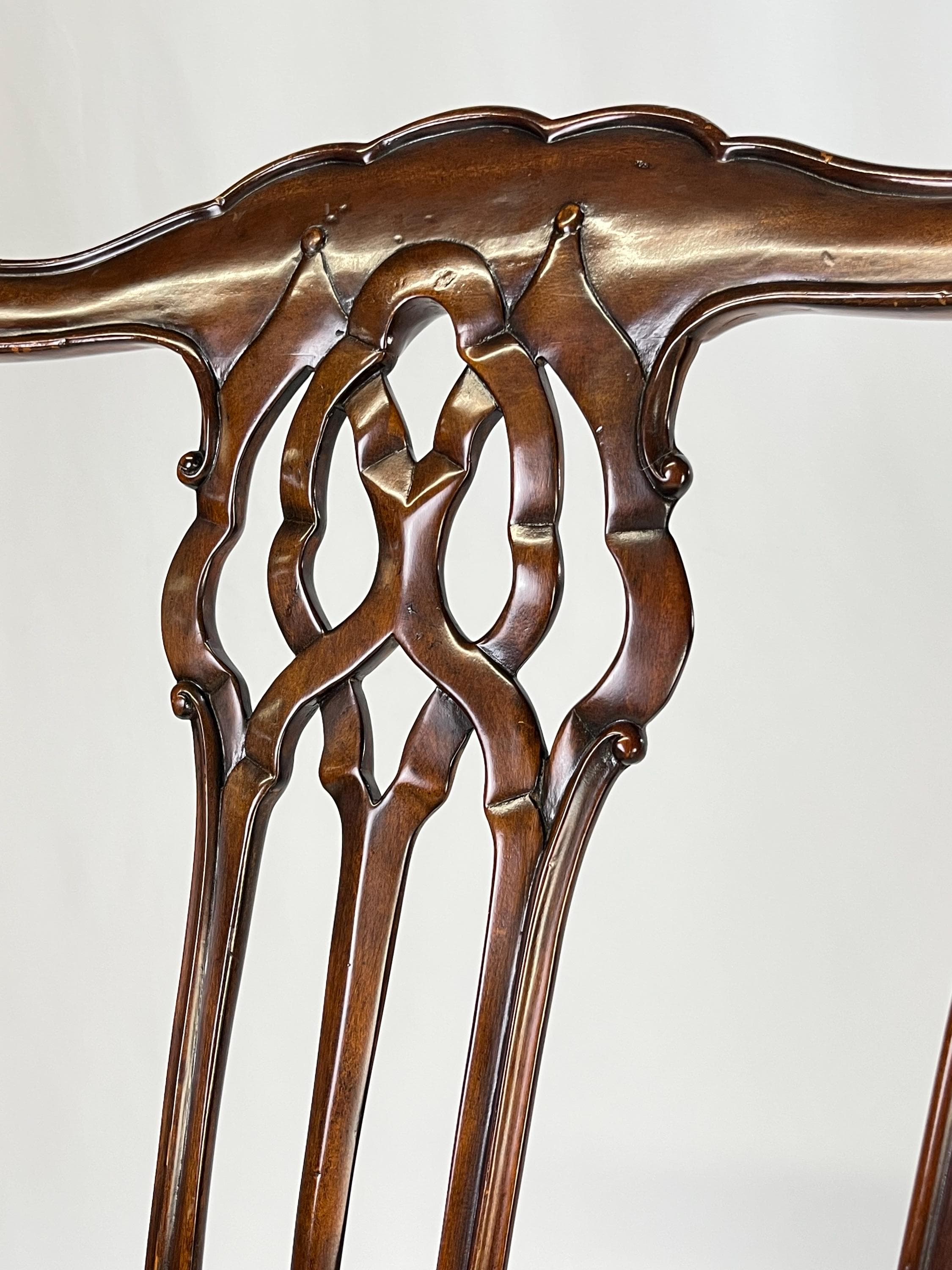Theodore Alexander Althorp Collection Pierced Back Chippendale Dining Chairs - Set of 10 - Thumbnail 16