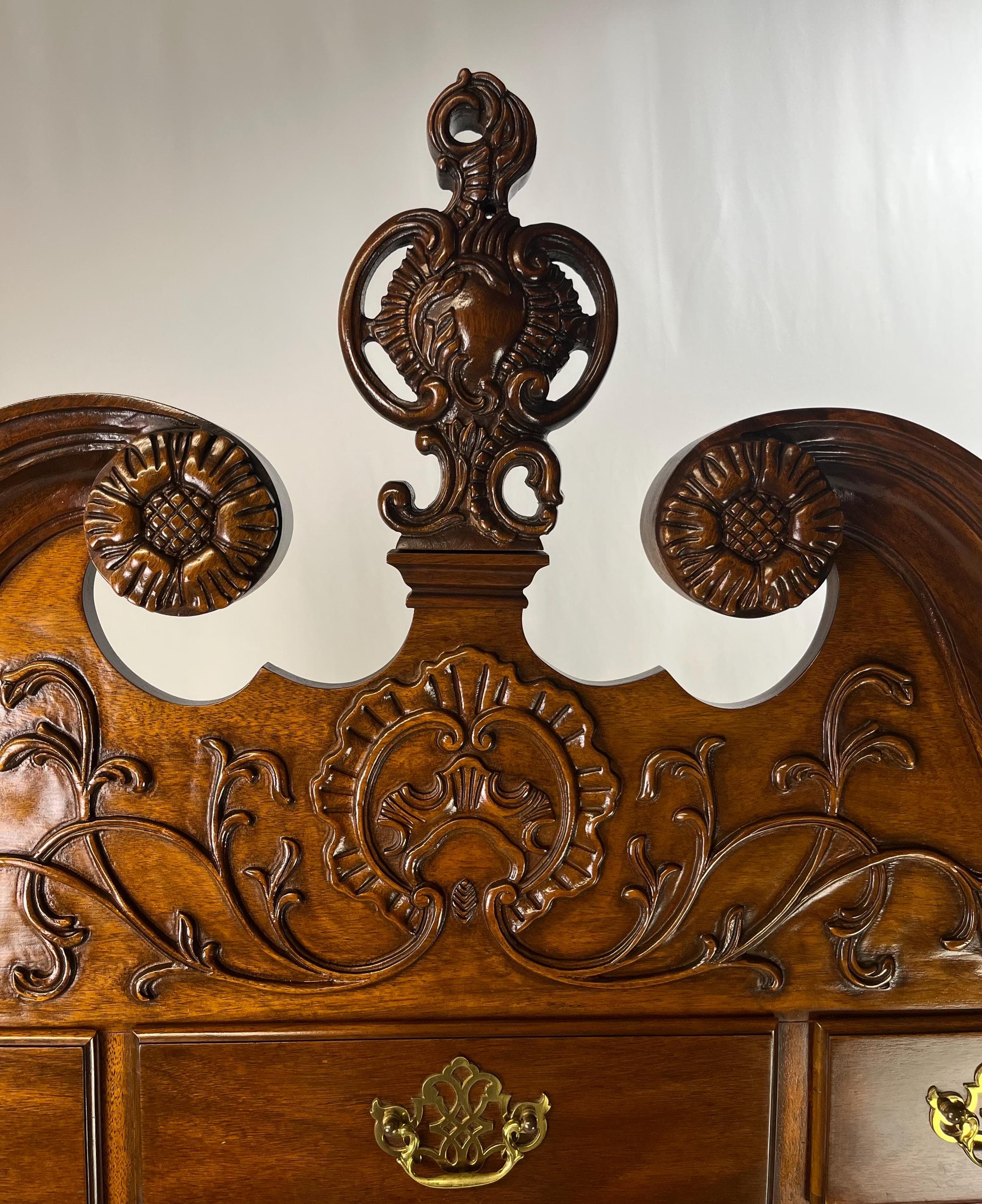 Councill Craftsmen Chippendale Style Mahogany Highboy - Thumbnail 9