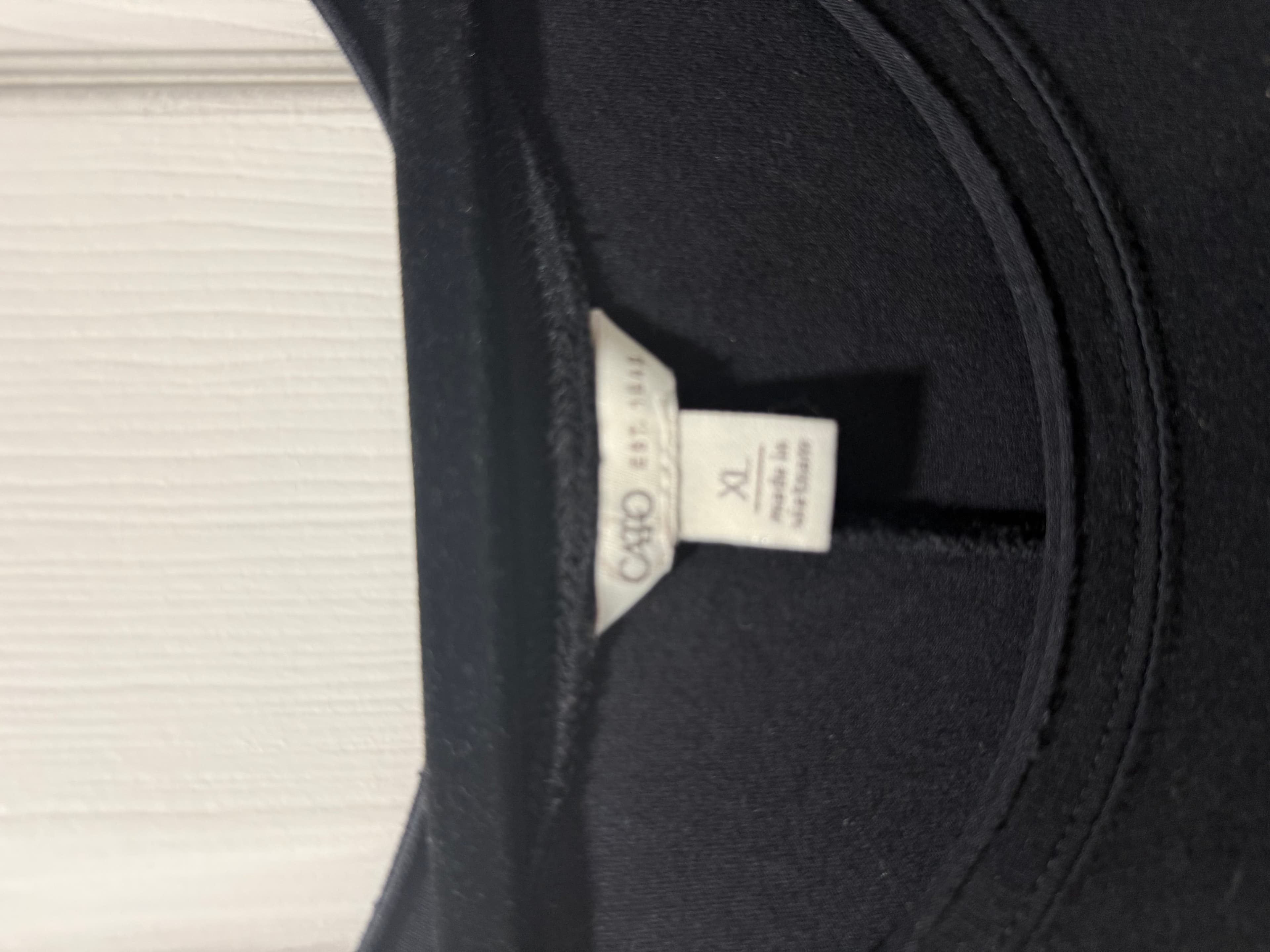 Catos Black Short Sleeve Maxi Dress XL - Thumbnail 4