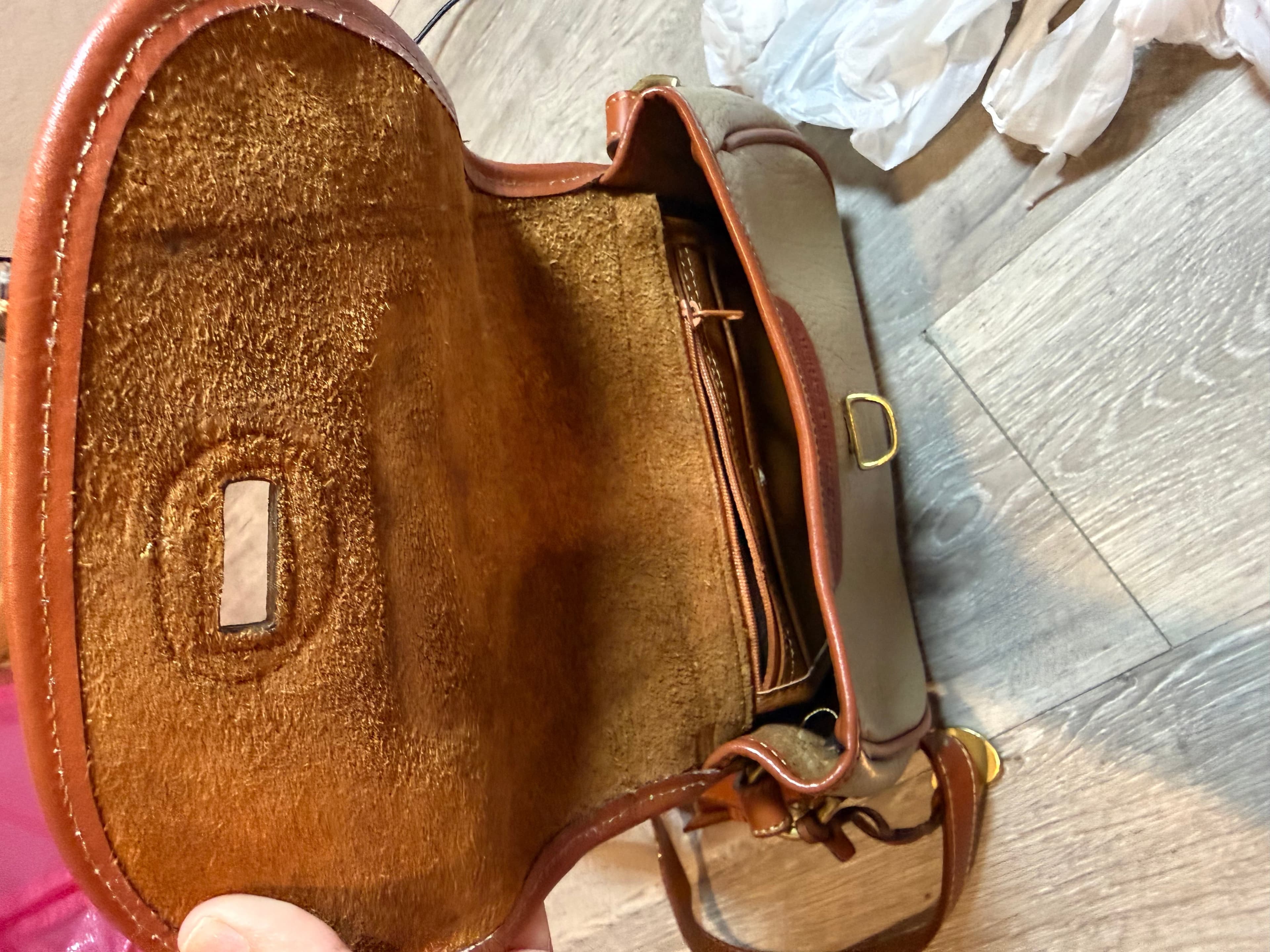 Vintage Dooney & Bourke Pebble Leather Crossbody Bag - Thumbnail 3