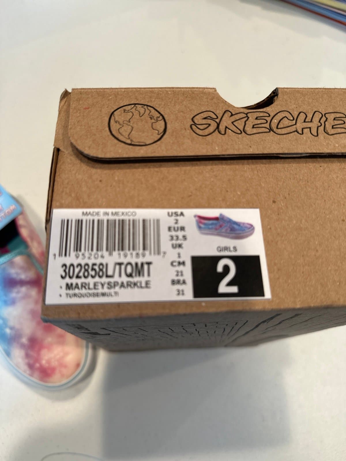 SKECHERS Girls 2 new tie dye slip on - Thumbnail 4