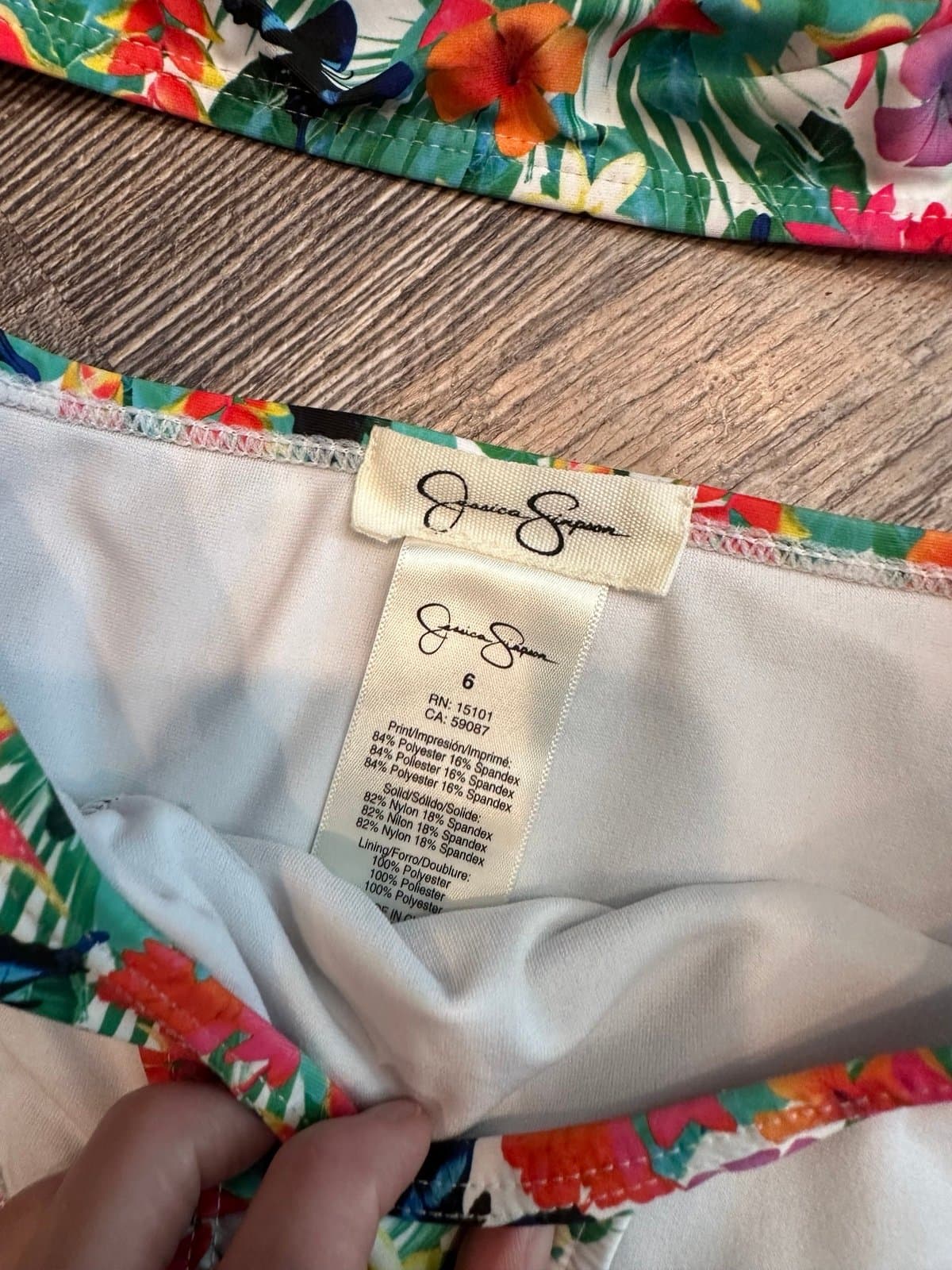Girls Bathing suit Lot Sz 6 Floral bikinis - Thumbnail 6