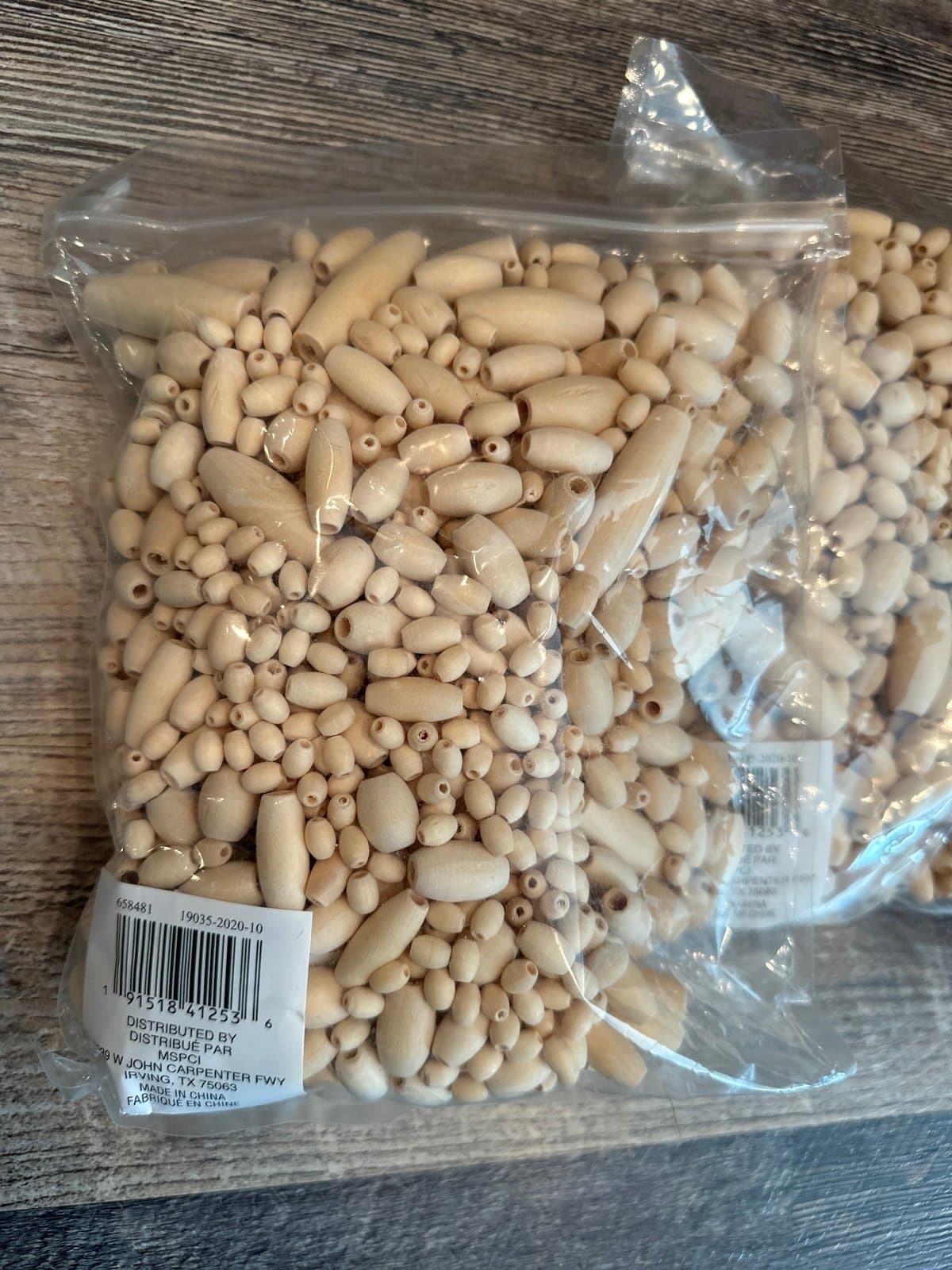 Wood Craft beads lot Craft 2 lbs plus - Thumbnail 8