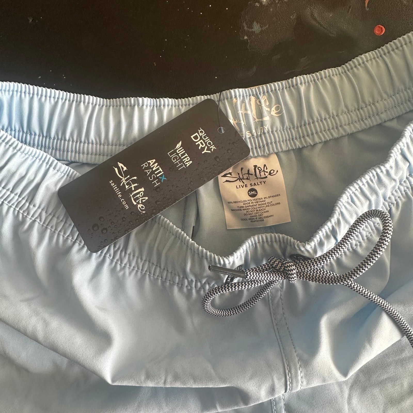 Women’s Powder Blue Salt Life Shorts Size Small NWT - Thumbnail 3