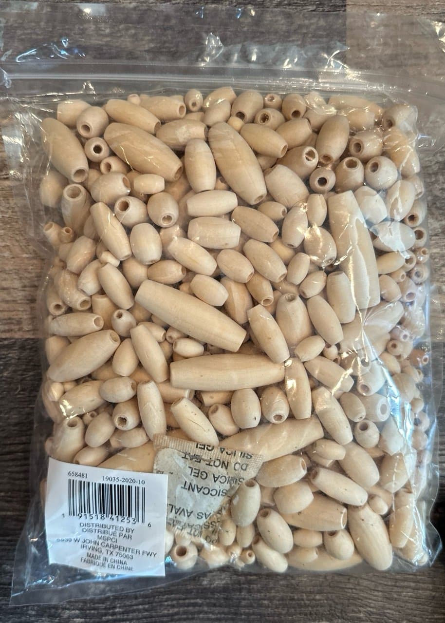 Craft supplies Wood Beads Shells 2.5 lbs - Thumbnail 4
