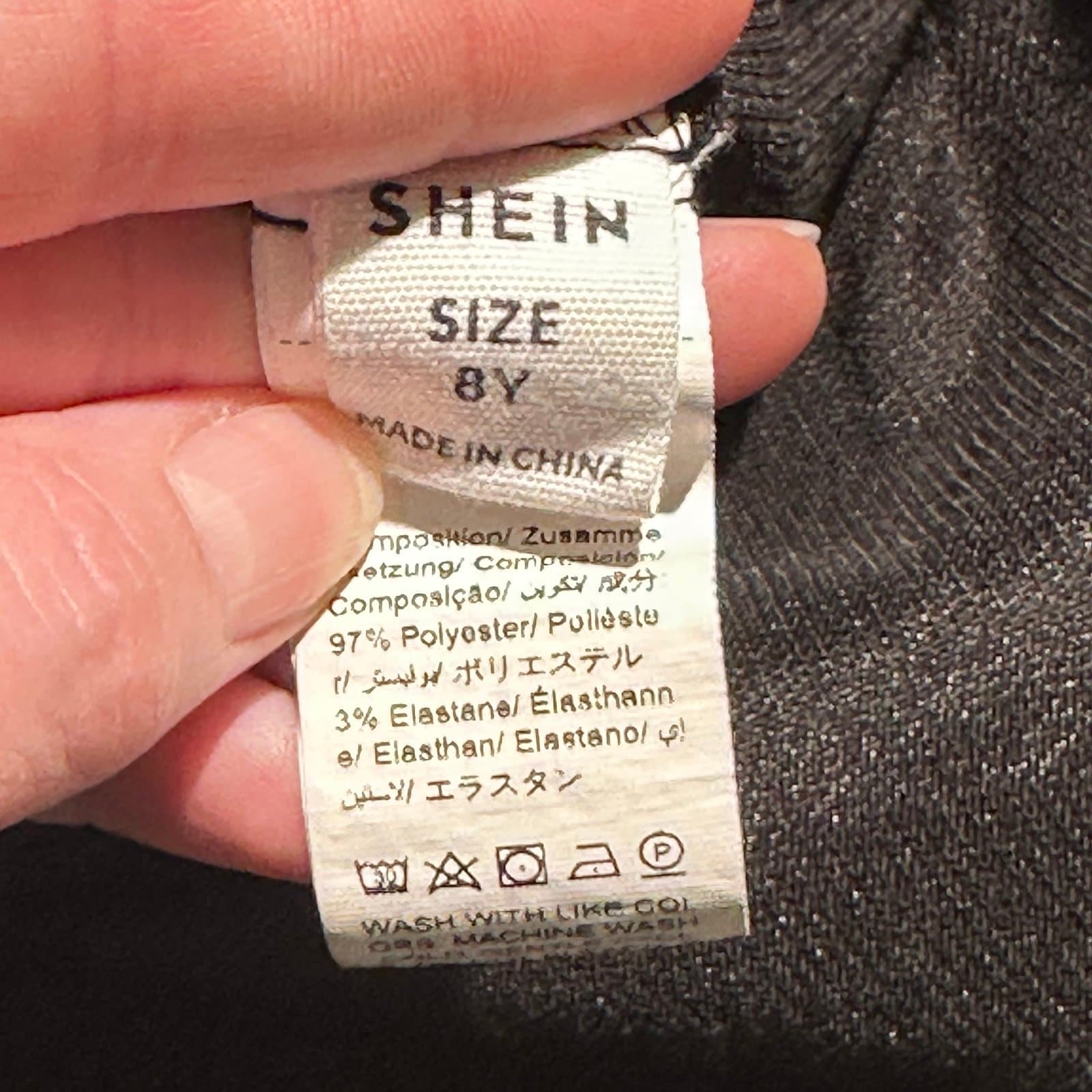 Shein Girls Size 8 Lot – Skirts and Dress Pink Overalls black corduroy - Thumbnail 6