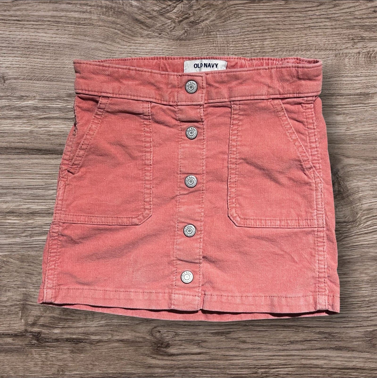 Girls Outfit – Old Navy Pink Skirt + Cat & Jack Cream Long Sleeve Top – Size 6/7 - Thumbnail 2