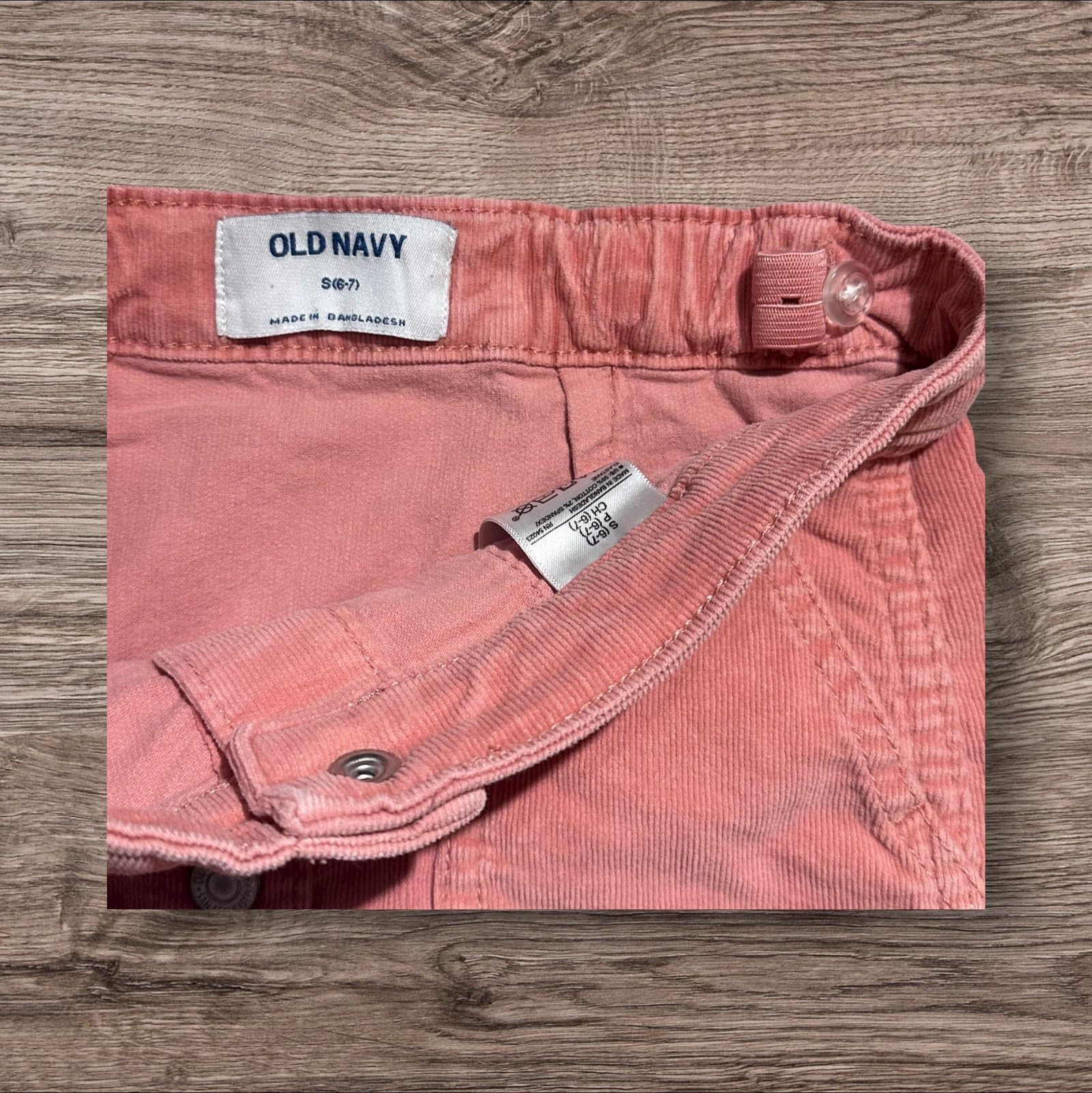 Girls Outfit – Old Navy Pink Skirt + Cat & Jack Cream Long Sleeve Top – Size 6/7 - Thumbnail 4