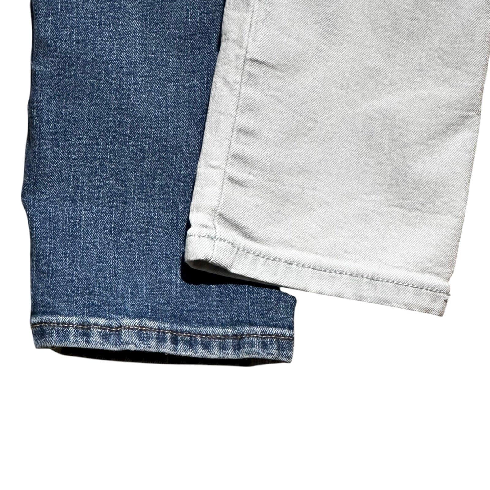 Lot of 2 Girls Jeans – Cat & Jack (Dark Wash) + The Children’s Place (Light Wash - Thumbnail 9