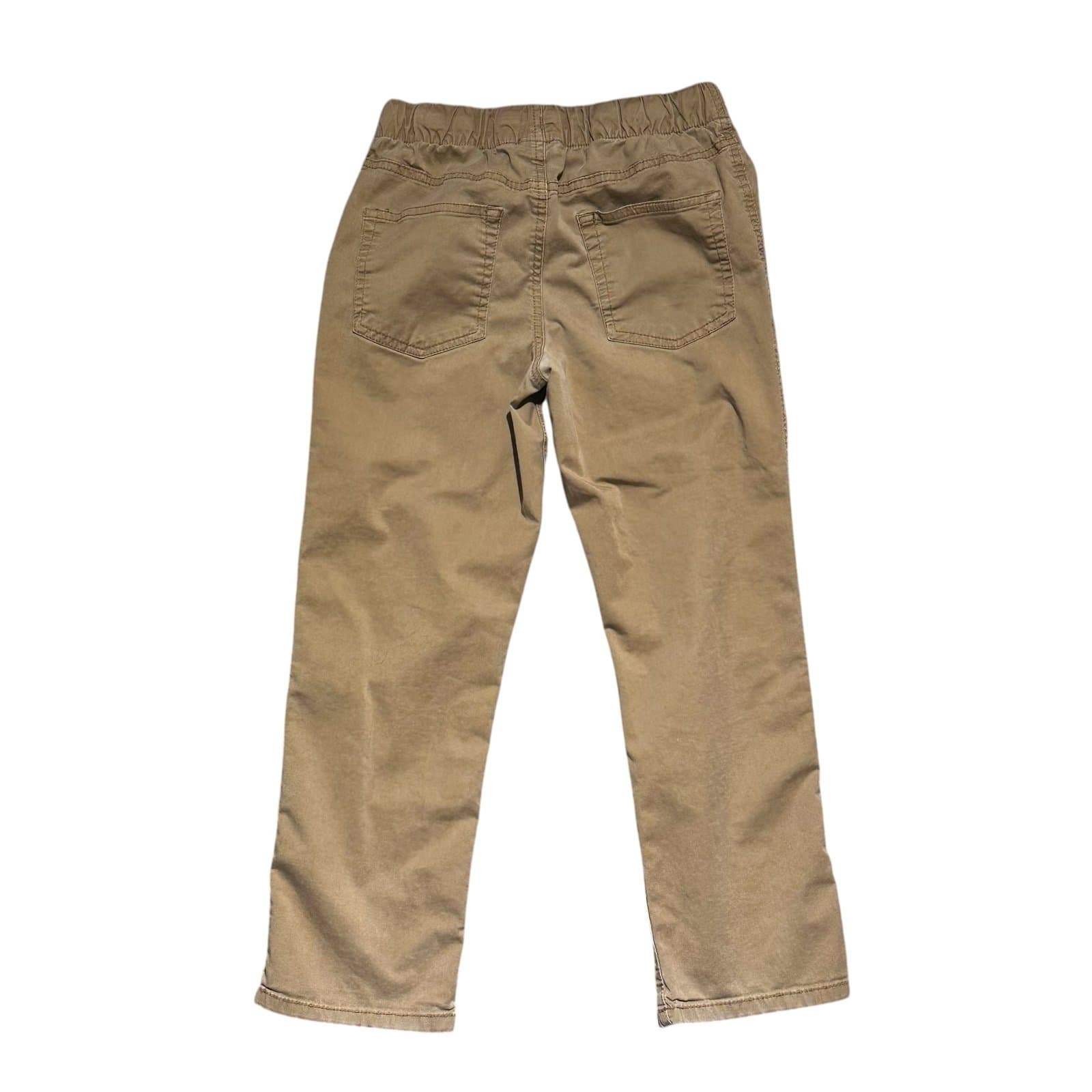 Lot of 2 Cat & Jack Boys Pants – Size 10 (Black Denim + Khaki) - Thumbnail 4