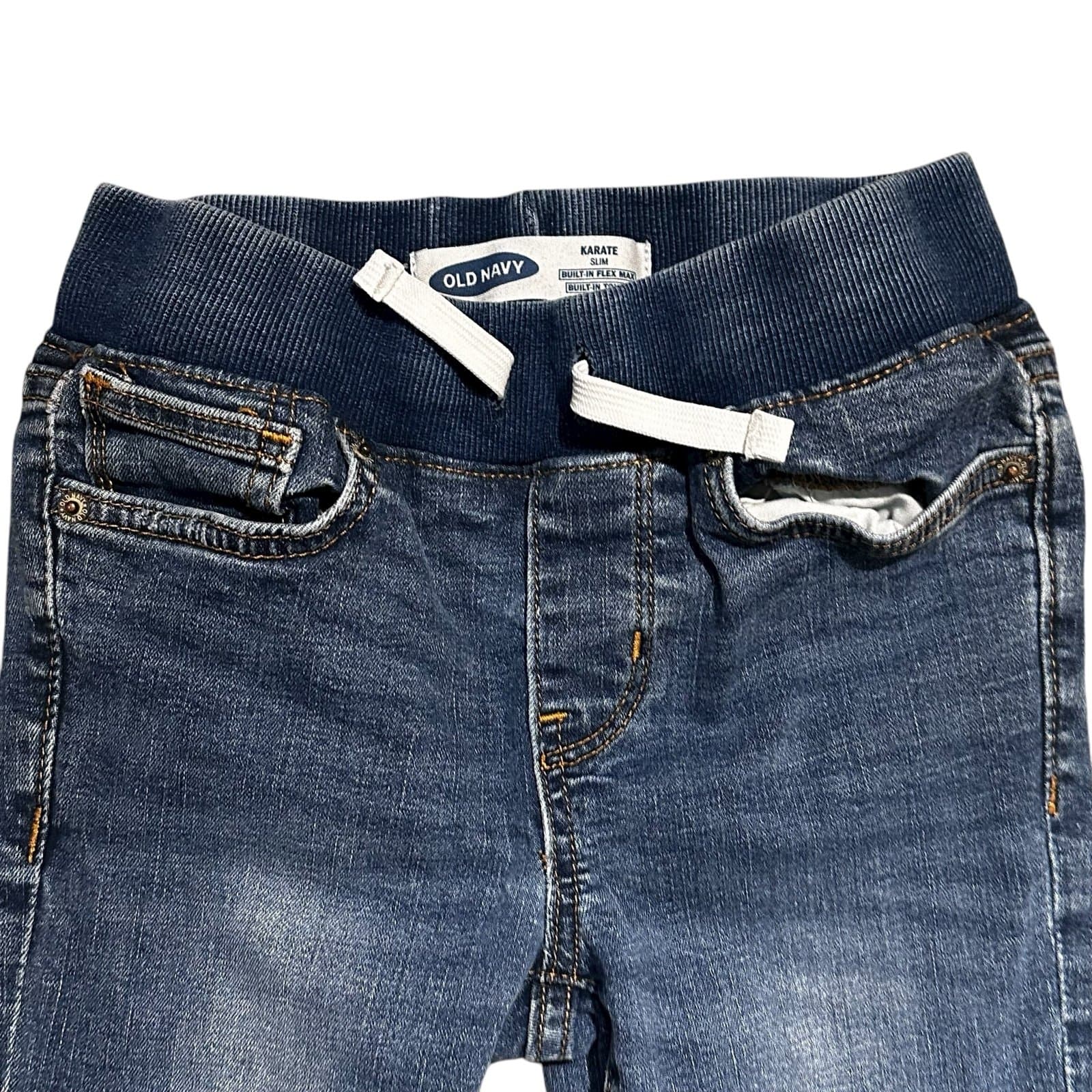 Lot of 2 Girls Jeans – Cat & Jack (Dark Wash) + The Children’s Place (Light Wash - Thumbnail 3