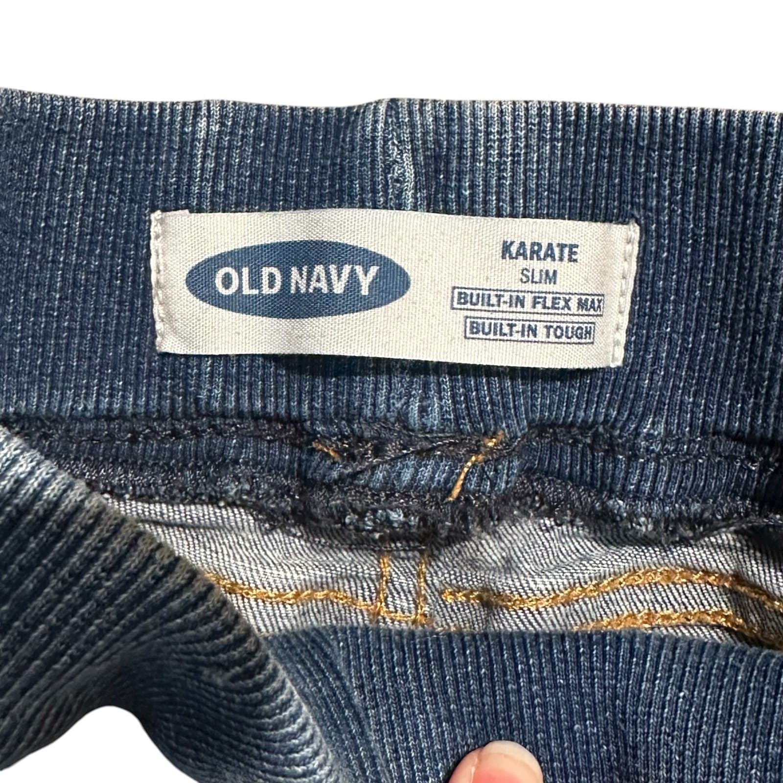 Lot of 2 Girls Jeans – Cat & Jack (Dark Wash) + The Children’s Place (Light Wash - Thumbnail 5