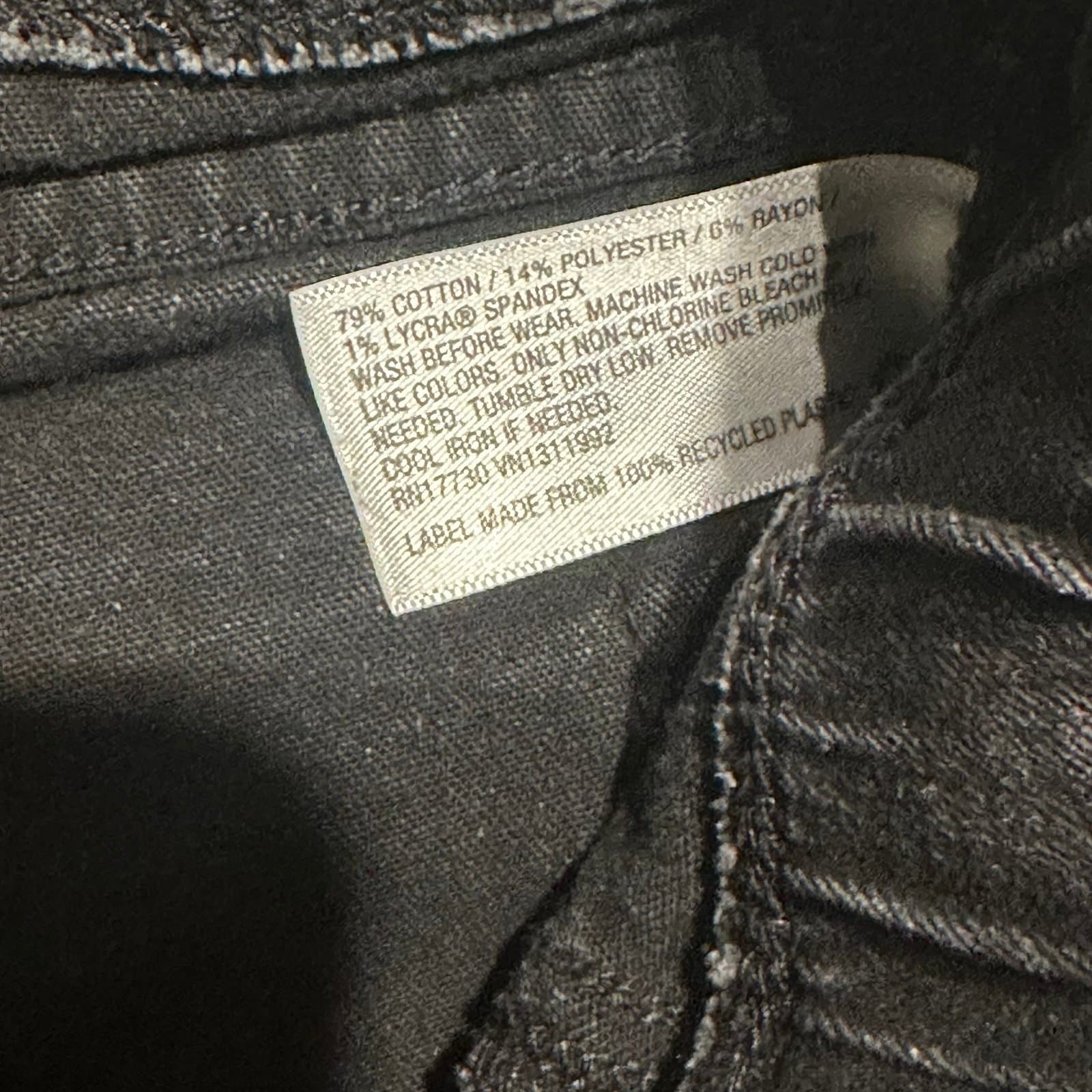 Lot of 2 Cat & Jack Elastic Waist Jeans – Size 7 (Black + Light Wash) - Thumbnail 5