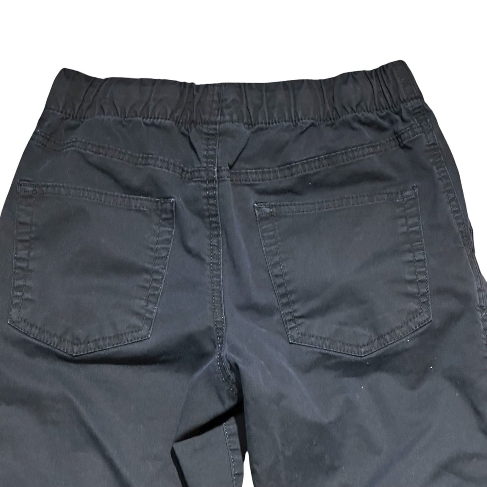 Lot of 2 Cat & Jack Boys Pants – Size 10 (Black Denim + Khaki) - Thumbnail 5