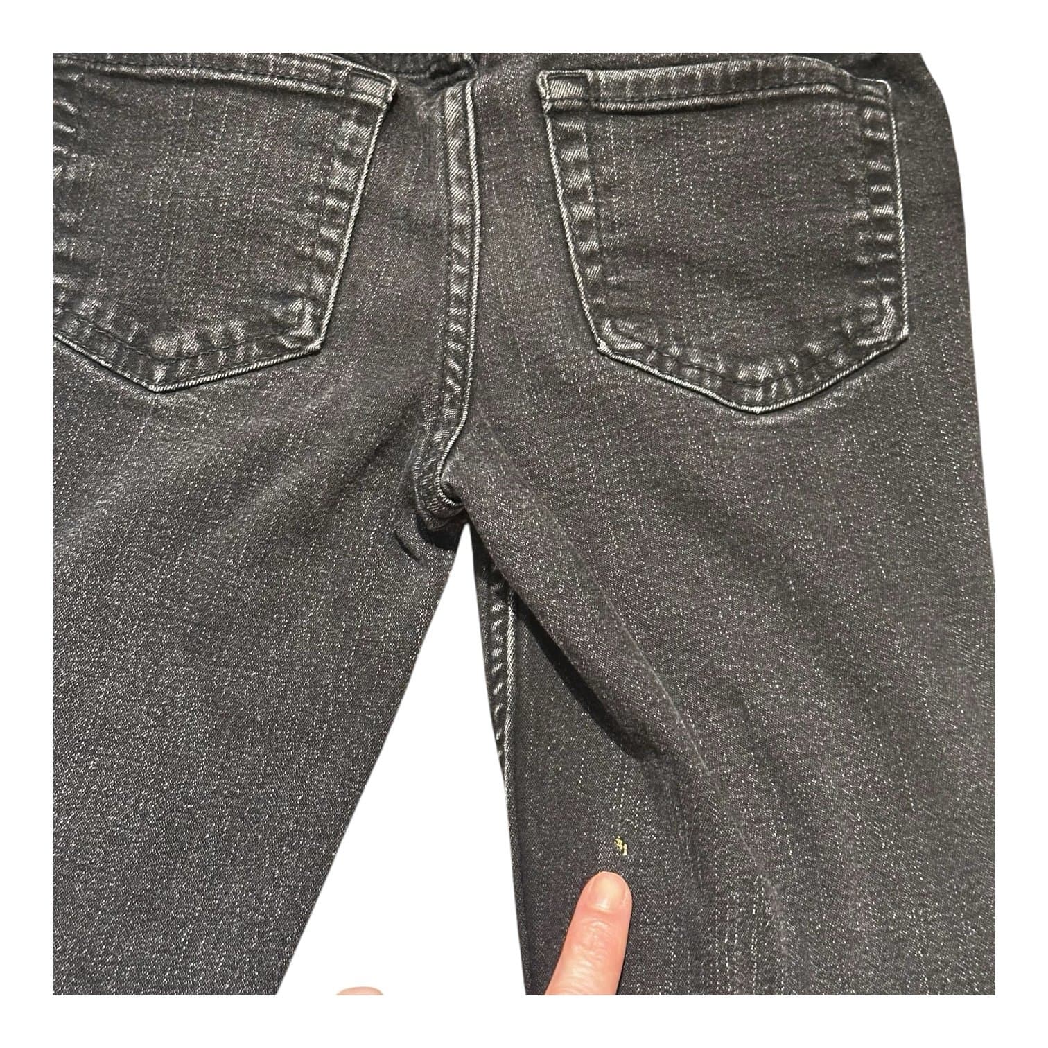 Lot of 2 Cat & Jack Elastic Waist Jeans – Size 7 (Black + Light Wash) - Thumbnail 6