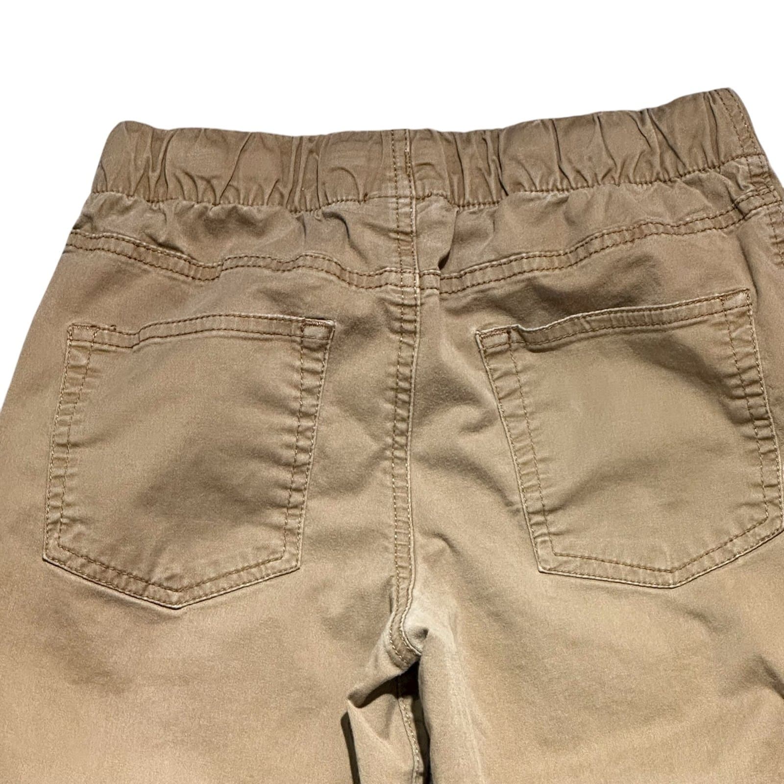 Lot of 2 Cat & Jack Boys Pants – Size 10 (Black Denim + Khaki) - Thumbnail 6